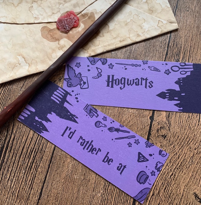 hoop stijl Onleesbaar I'd rather be at hogwarts boekenlegger - Letters & Lights